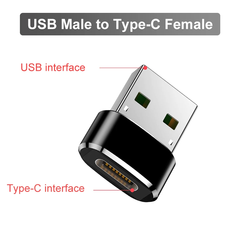 Oppselve usb type C адаптер типа OTG C штекер для Micro USB Женский кабель конвертер для Macbook samsung huawei usb-type C Кабо - Цвет: USB TO TYPE C Female