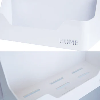 

HOT Bedside Shelf Plastic Wall Mounted Storage Organizer Rack for Dorm Home NDS