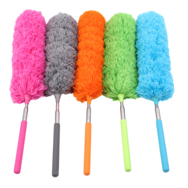 Microfiber Duster Brush Extendable Hand Dust Removal Cleaner Anti Dusting Home Air-condition Feather Car Furnitur Cleaning | Дом и сад