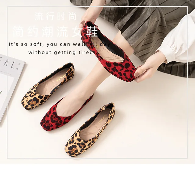 2022 mules shoes flat heel leopard moccasins women soft bottom foldable  flats 40-43 big size mixed color slip on loafers women - AliExpress