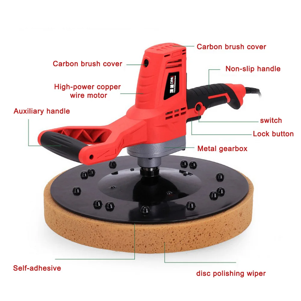 220V Portable Electric Concrete Epoxy Cement Mortar Trowel 380MM 2802500RPM Y Business