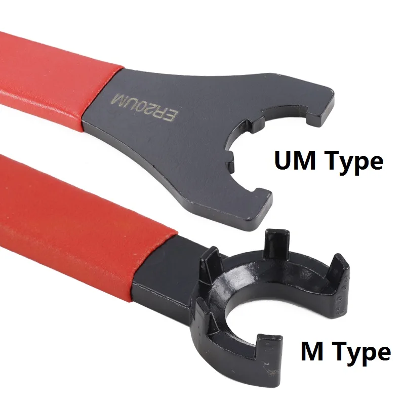 Clé à molette rouge Clé de mandrin à pince CNC pour écrou de serrage et vis ER25