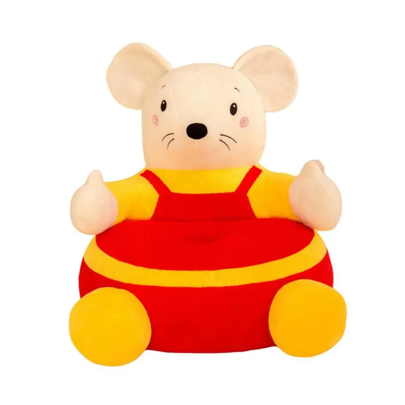 Прямая поставка, Infantil, детский диван, детское сиденье, диван, поддерживающий чехол для малыша, мягкий плюшевый стульчик для кормления, милый, мышь, год - Цвет: Red