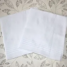 

Men's handkerchiefs Cotton white Pocket towel 10PCS/LOT 34*34CM