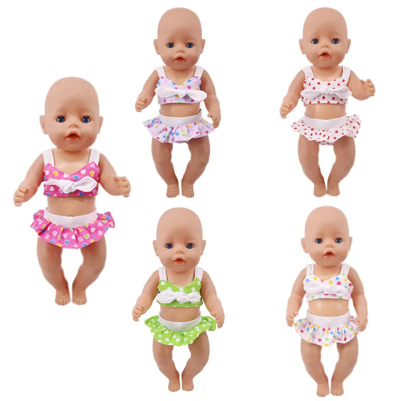 

Fashion Trend Small Swimsuit Fit 18-inch American 43cm Doll Clothes Accessories, The Best Christmas Gift For Children