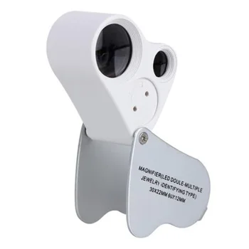 

Eye Magnifying glass Diamond identification LED Jewelry mirror Illuminated