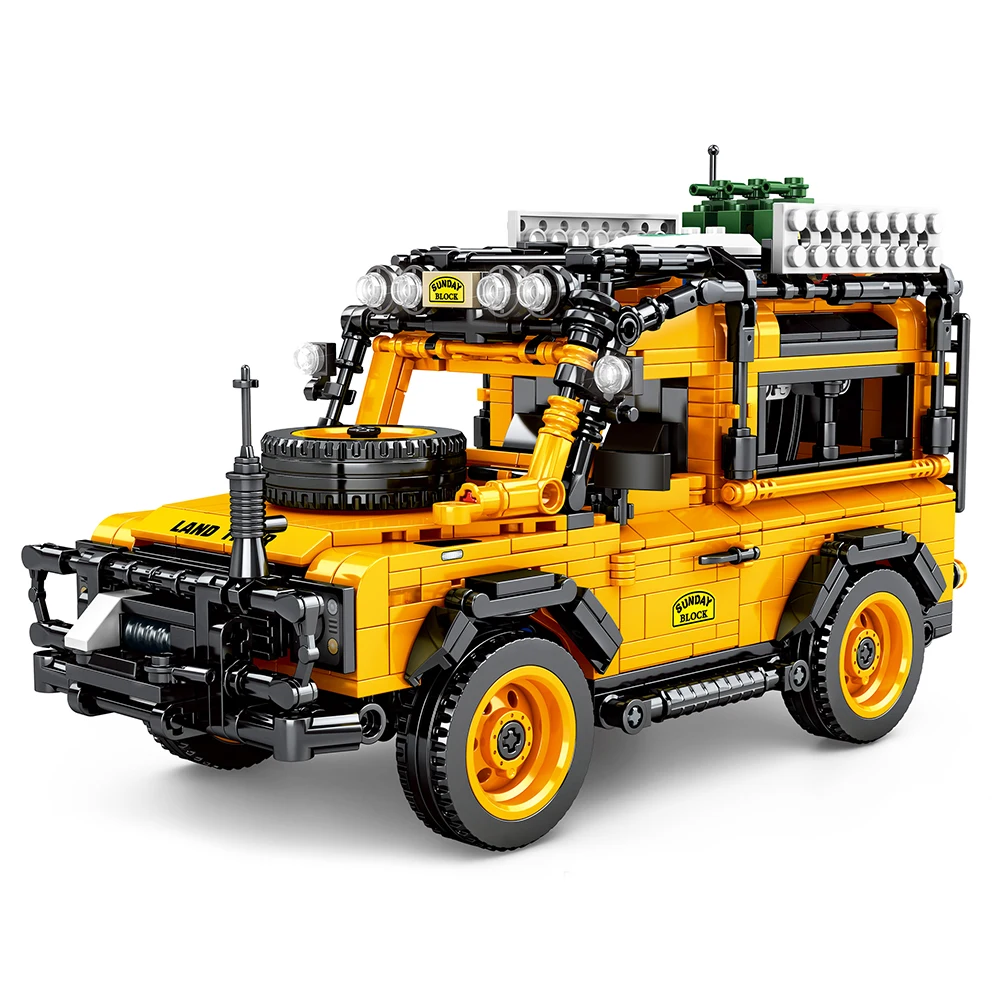 Technic 1053 шт городские внедорожники для внедорожников строительные блоки вытяните