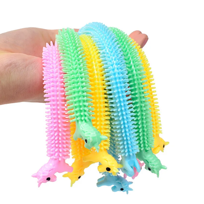 Anti-Stress Toys String Fidget Autism Worm Noodle Random-Color 3pcs Tpr-Rope img3