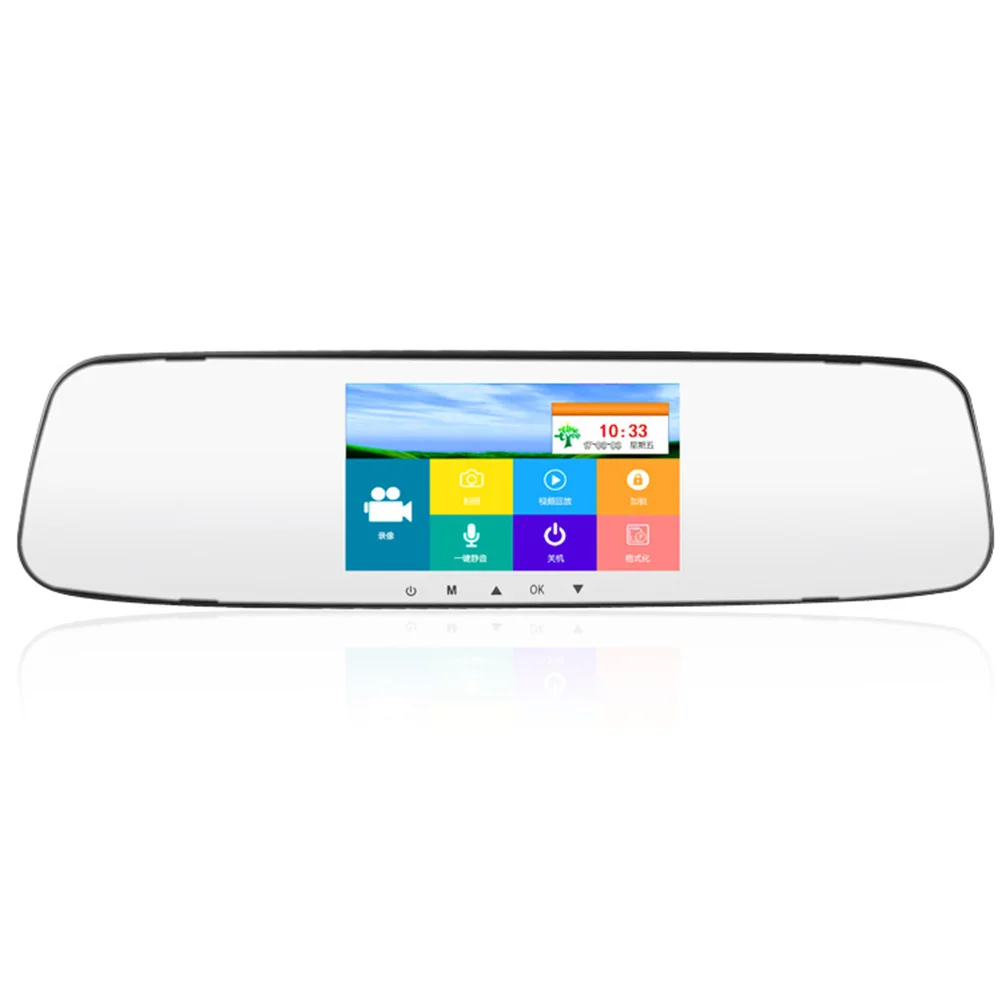 

Rear View Mirror Car Video Camera Driving Recorder with Double Lens Touch Screen A20