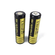 

4pcs Black gold 4000 mAh 18650 lithium battery toy small fan power flashlight power tool battery pack