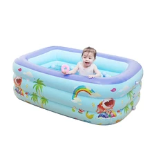 Надувной детский плавательный бассейн Piscina Портативный Открытый домашний для использования Детская ванна для бассейна Детский квадратный плавательный бассейн