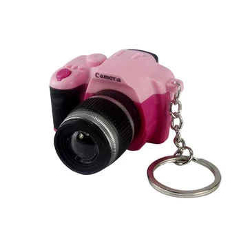 

LED DIY Cute Fashion Cartoon Camera Hook Decoration Flashlight Keychain Kids Mini Gift Light Torch Battery Operated Key Ring