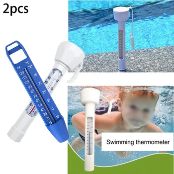 

2pc 2 Sizes 0-50 Degrees Summer Floating Thermometer Swimming Pool Tub Spa Water Temperature Accessories 195 * 45mm/240*50mm
