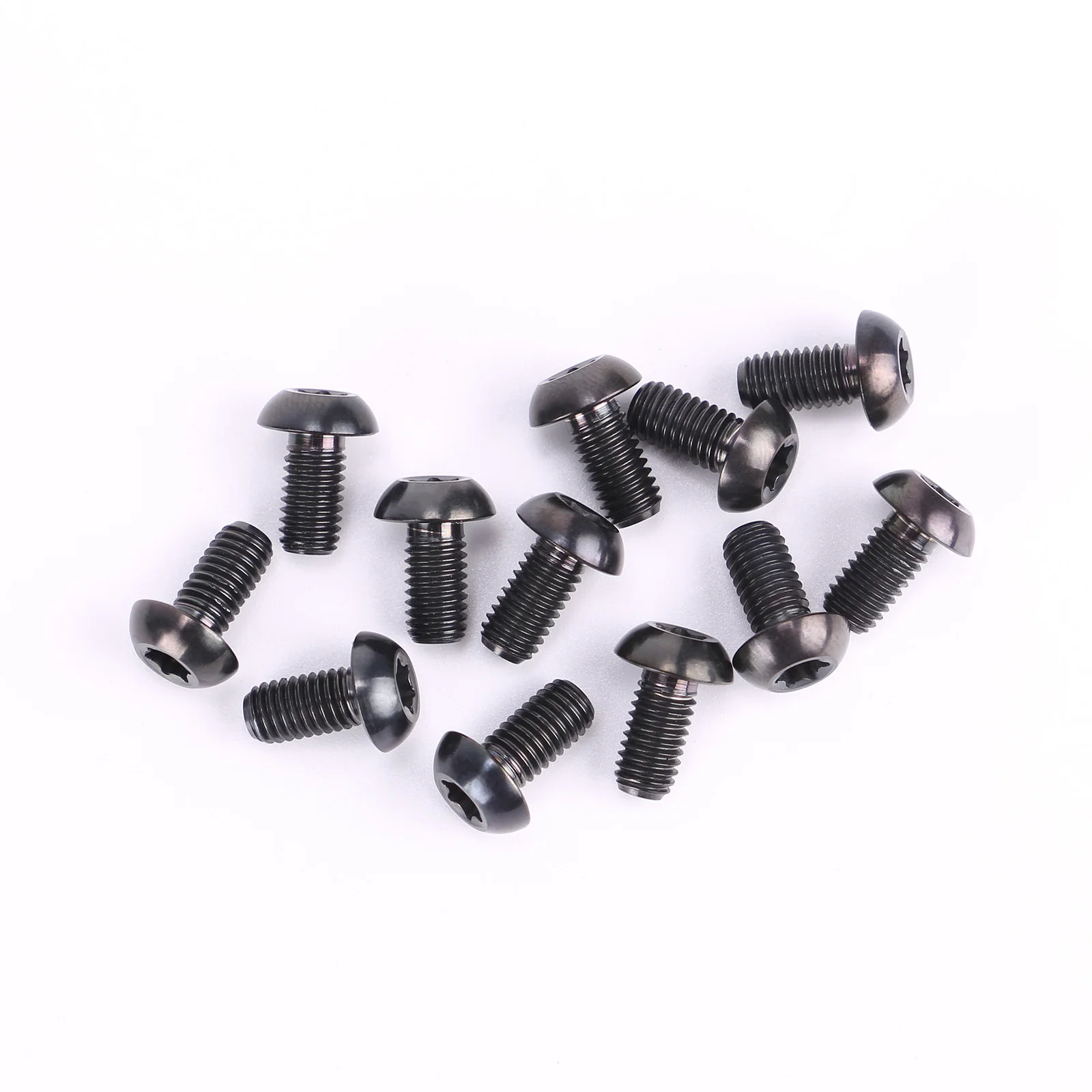 12 шт. M5x10mm T25 Велосипедный тормозной диск ротор болты сверхлегкие Запчасти для велосипеда велосипедные винты дорожный велосипед Горный Torx титановый ротор