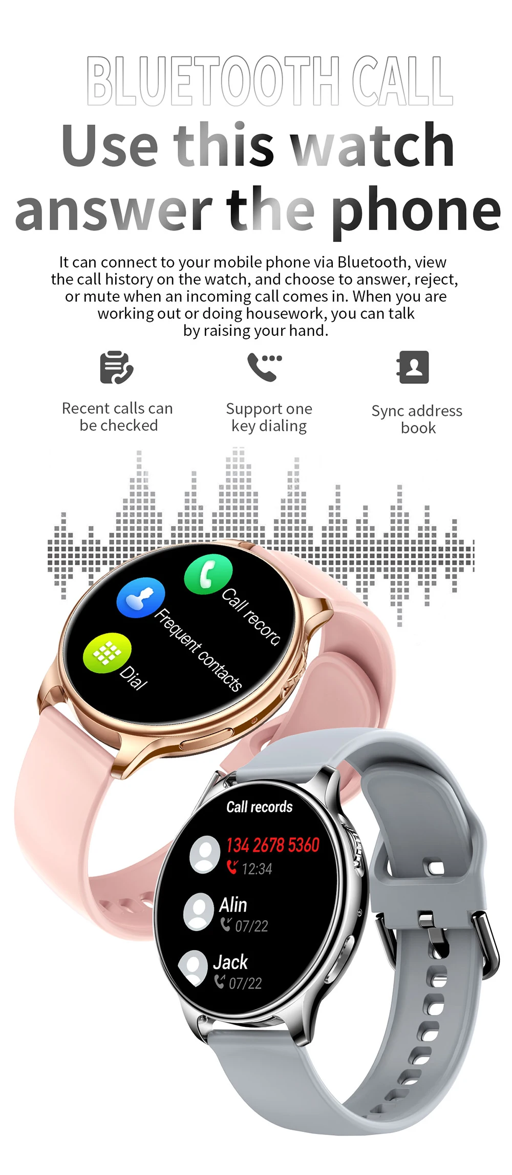 2023 new bluetooth answer call smart watch women with rotate button men women dial call smartwatch sport fitness tracke bracelet