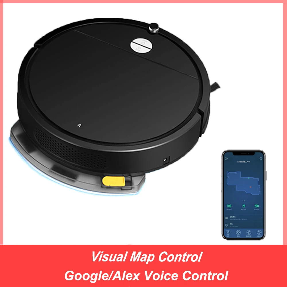 US $98.70 Robot Vacuum Cleaner Map NavigationWiFi App3000Pa SuctionSmart MemoryElectric WaterTankWet MoppingDisinfect