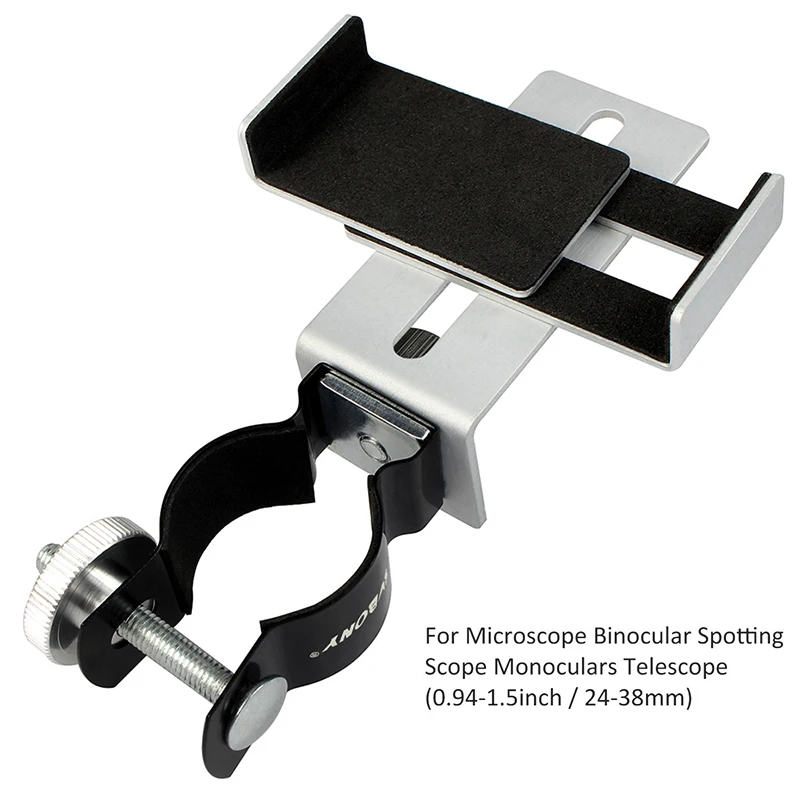 SVBONY 24-38 мм Универсальный держатель для мобильного телефона Регулируемый адаптер установка микроскопа диапазон наблюдения телескоп клип кронштейн
