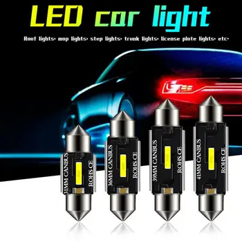 

LED Bulb 31mm 36mm 39mm 41mm Super High Brightness Canbus Car Ceiling Light CSP Car Interior Reading Double Tip Lamps