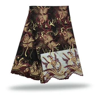 

African lace fabric 2020 High quality Nigerian French lace fabric wedding dress