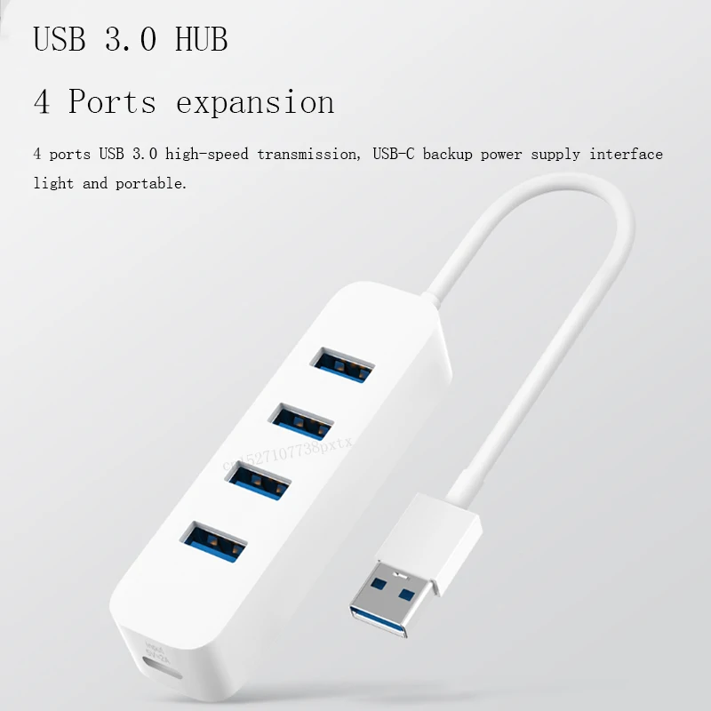 Xiaomi 4 порта USB3.0 концентратор Stand-by питание интерфейс usb-хаб соединитель расширителя адаптер для планшетного компьютера