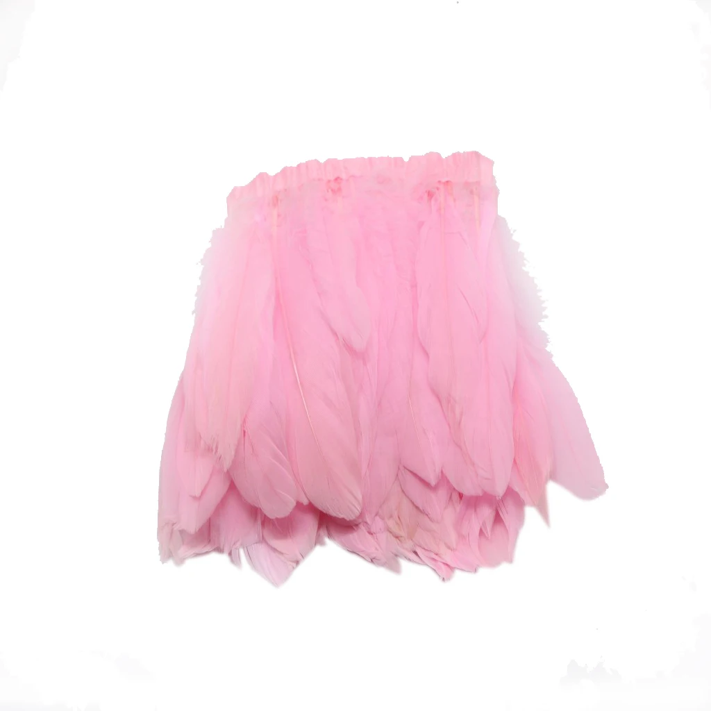 Pink as described Гусиное перо швейная отделка для костюм "сделай сам" свадебное украшение - Цвет: Pink as described
