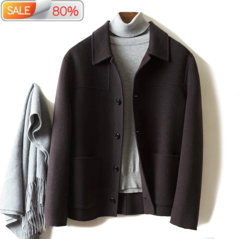 Men's Wool 2020 Spring Cashmere Jacket Men Overcoat Clothes Korean Mens Coats and Jackets Casaco Masculino A24 B2 Men's Wool 2020 Spring Cashmere Jacket Men Overcoat Clothes Korean Mens Coats and Jackets Casaco Masculino A24 B2
