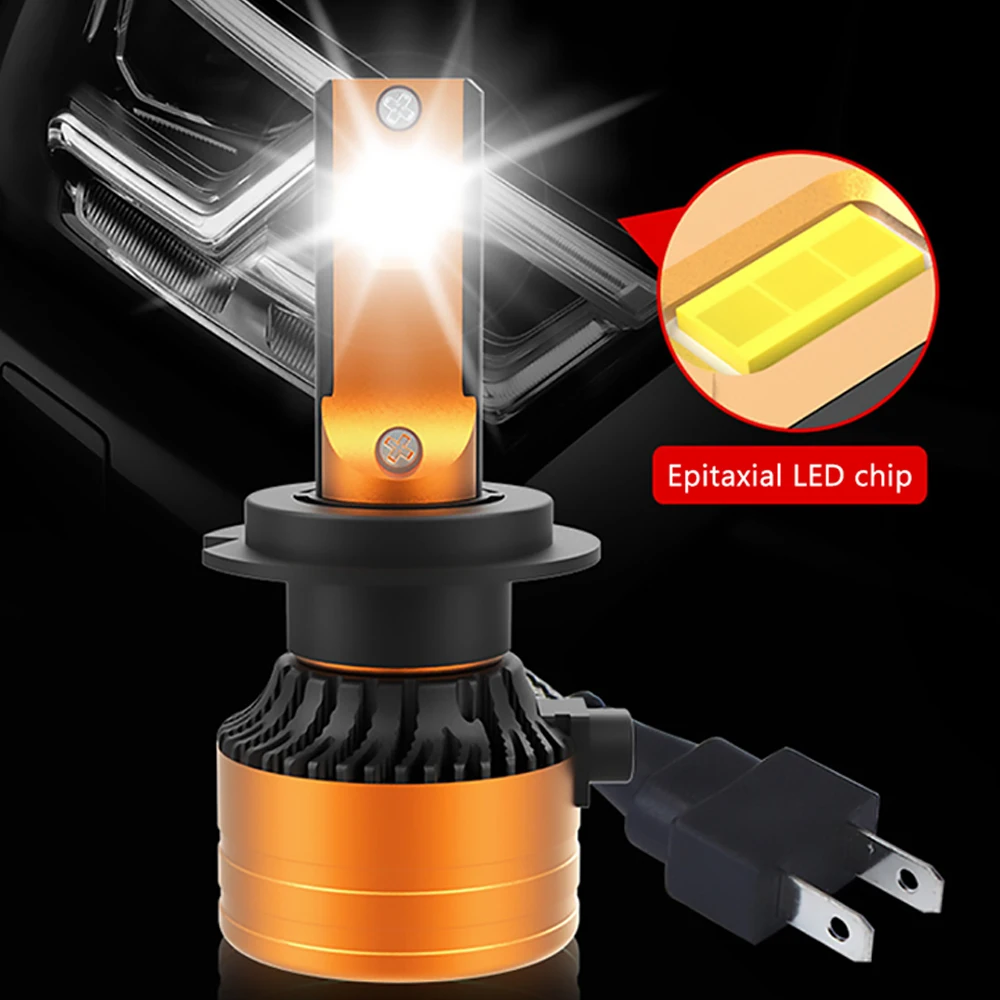 2 шт. healight h7 светодиодные лампы h4 h11 h1 h3 9005 9006 hb3 hb4 h11 светодиод csp высокой мощности Авто Стайлинг лампада фары CANBUS 6500k 2 шт