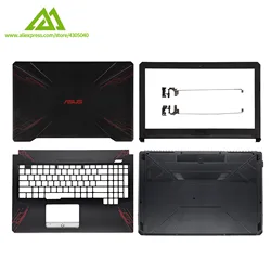 Nova capa para portátil para asus fx80 fx80g fx80gd fx504 fx504g fx504gd lcd capa traseira/lcd moldura dianteira/dobradiças/encosto de mãos/capa inferior