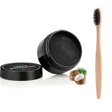 2 шт. зубная щетка для отбеливания зубов с бамбуковым углем и мягкой щетиной, деревянная зубная щетка, зубной порошок, гигиена полости рта, чистка