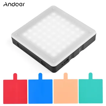 

Andoer LED49 6500K Touch Dimming LED Video Light Dimmable Fill Light Photography Lighting for Live Streaming Photography Vlog
