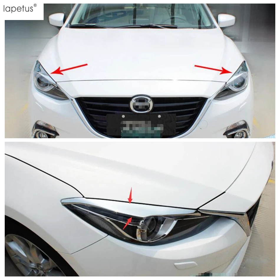 Lapetus Аксессуары для Mazda 3 AXELA хэтчбек седан 2014 2015 2016 передние фары лампа век бровей