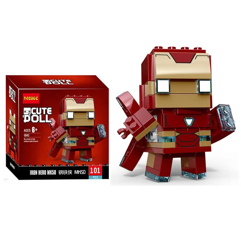 Цвет: желтый Brickheadz девочка друзья принцесса Красавица и Чудовище шапочка принцессы строительные блоки кирпичи собрать детей рождественские игрушки - Цвет: Цвет: желтый