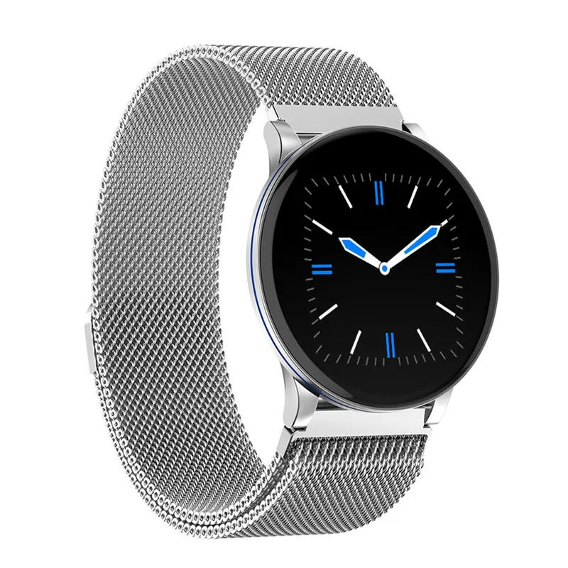 Silver Mesh Новинка, смарт-часы для женщин, спортивный монитор сердечного ритма, измерение артериального давления, кровяного кислорода, кривой сердечного ритма, умный Браслет - Цвет: Silver Mesh