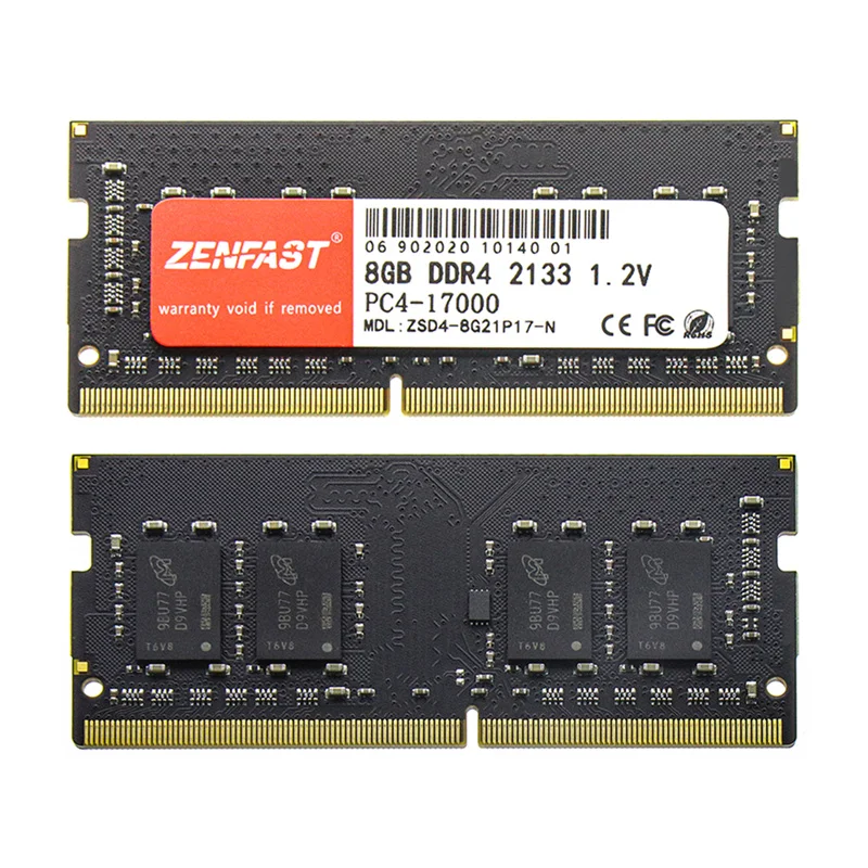 Оперативная память ZENFAST DDR3 DDR4 8 ГБ 4 16 32 для ноутбука 2133 2400 2666 МГц Sodimm Intel и AMD |