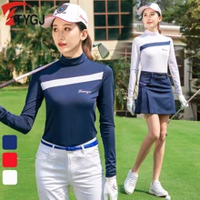 Golf Womens Shirts Team Sports Tops Golf Clothing Women's Shirt Pxg Long Sleeved Tennis T-Shirt Sportswear Plus Size