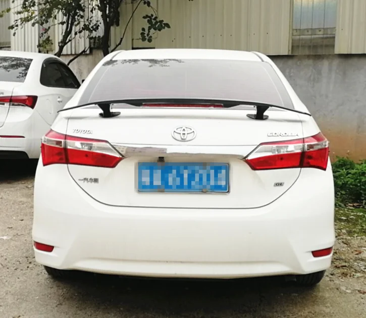 Для toyota corolla спойлер GT стиль Высокое качество ABS Материал заднее крыло спойлер по праймер цвет
