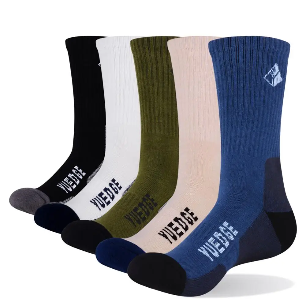 YUEGDE брендовые высококачественные носки с подушками из чесаного хлопка, дышащие удобные повседневные мужские носки - Цвет: 1803
