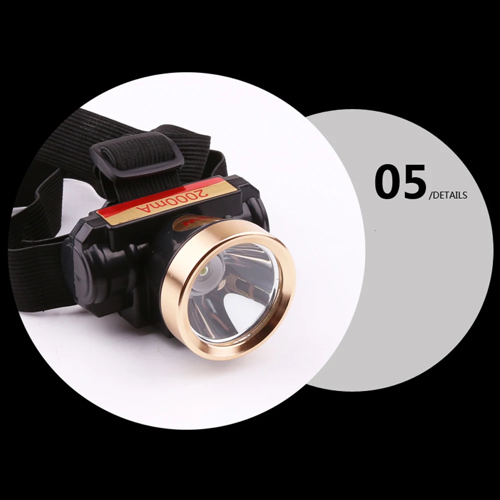 Headlight Portable Practical Decorative USB Rechargeable Hiking Protective Outdoor Led Night Flashlight Charger Waterproof