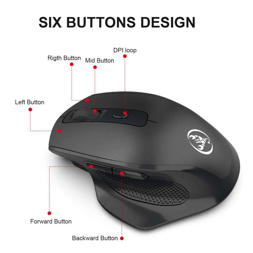 High performance 2.4G Wireless Optical Gaming Mouse 2400DPl Mice for Computer Laptop PC 2.4Ghz Wireless Mouse Mice 2019 New