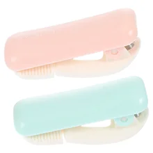 Distributeurs de ruban adhésif pratique, 2 pièces, pinces à découper en plastique pour le bureau