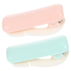Distributeurs de ruban adhésif pratique, 2 pièces, pinces à découper en plastique pour le bureau 