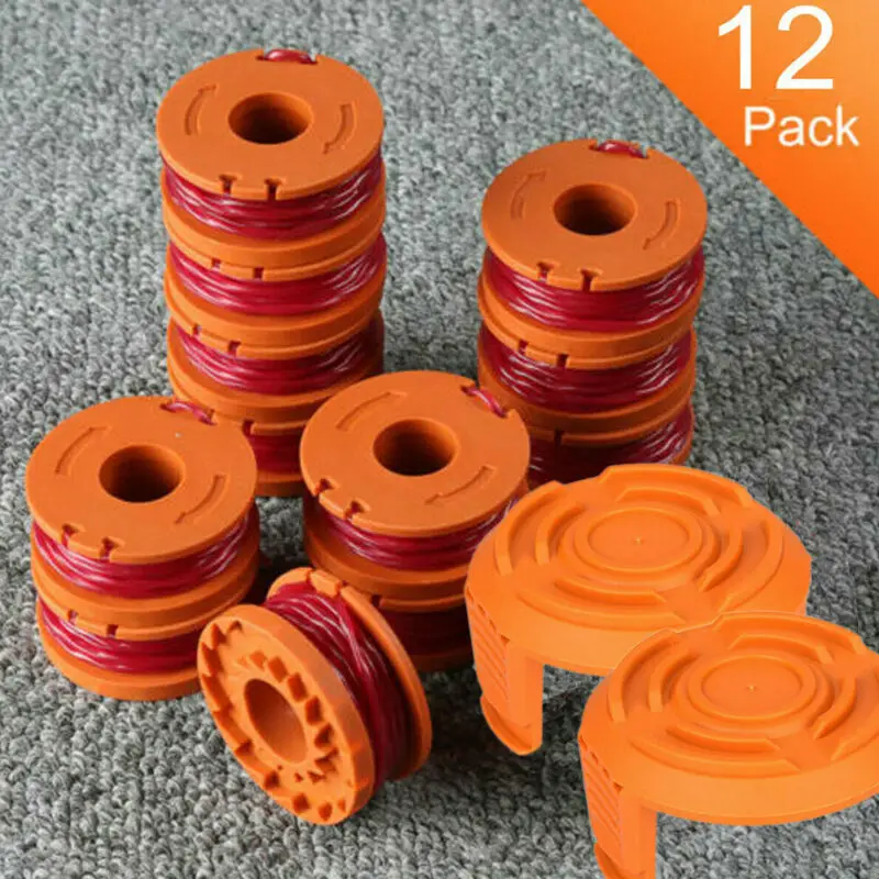 14 Pack Replacement Spool String Trimmer Line For Worx 12 Pack Spool