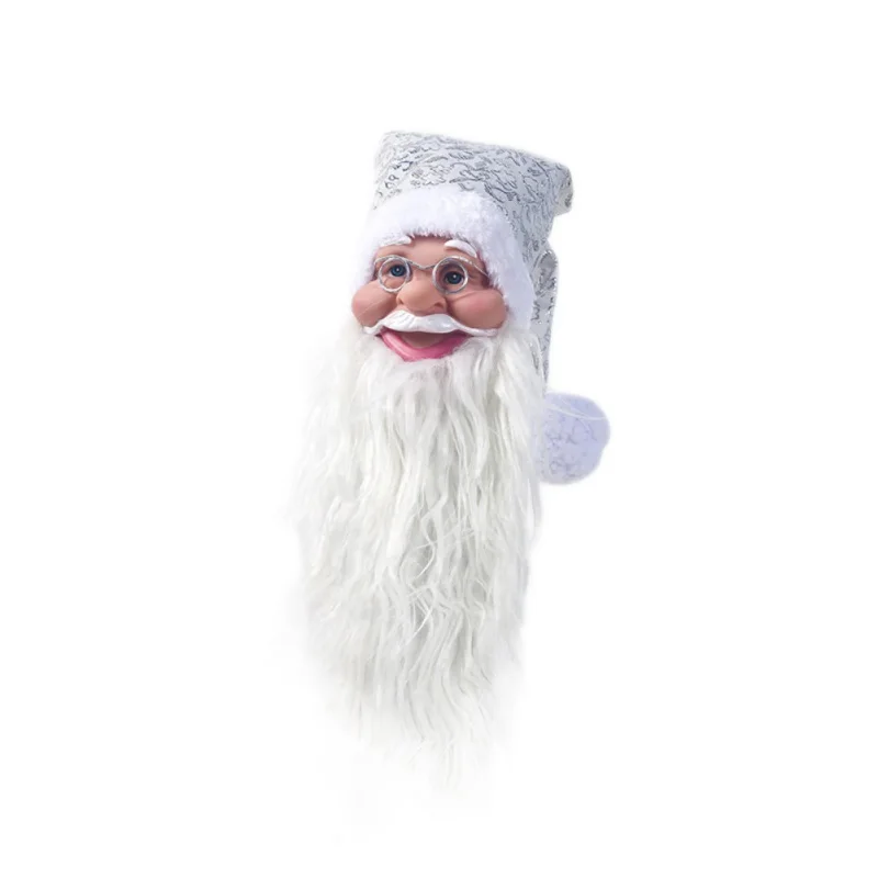 Светло-желтый Christmas Ornaments Plush Santa Claus Wine Bottle Decorations Xmas Tree Hanging Pendants Holiday Home Decor - Цвет: Светло-желтый