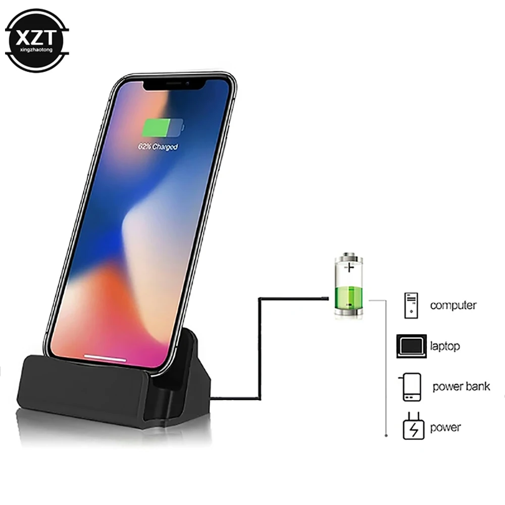 65 watt usb c charger 2-in-1 USB Cable Data Phone Charger Desktop Dock Stand Station Micro USB Charging Type-C for Samsung S8 for Huawei Mate 20 P30 usb c 20w