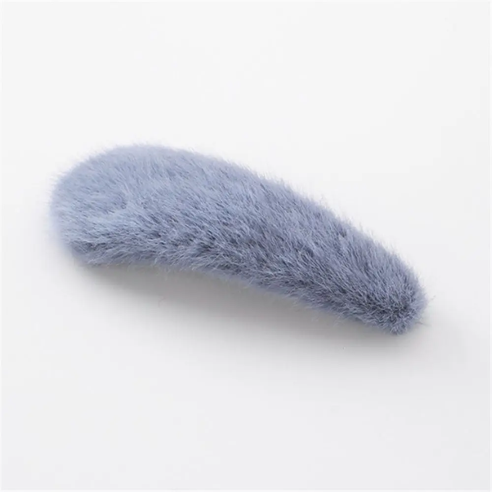 Blue Новинка, 1 шт., Осень-зима, шпильки с плюшевыми шариками, головные уборы для женщин, девушек, милые заколки для волос, заколка, аксессуары - Цвет: Blue