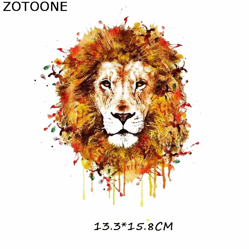 ZOTOONE нашивка в виде лошади, совы, зебры, кошки, собаки, наклейки, железные нашивки для одежды, футболки, теплопередача, аксессуары Diy, аппликации G - Цвет: ZT0699