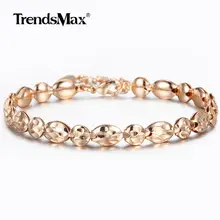 Новинка 585 розовый Золотой Простой Круглый браслет из бисера для женщин и девушек регулируемый браслет женские подарки ювелирные изделия CB38