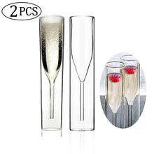 2 шт двухстенные бокалы для шампанского, бокал для вина, тюльпан, Коктейльная чашка для свадебной вечеринки, тост, свадебный душ, 115 мл