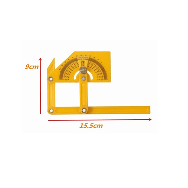 Angle Finder Protractor Goniometer Miter Gauge Arm Measuring Ruler Tool Plastic