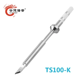 Gudhep TS100 Tips TS-K Welding Tips Soldering Iron Tip Knife Type for TS100 Soldering Iron tips on type